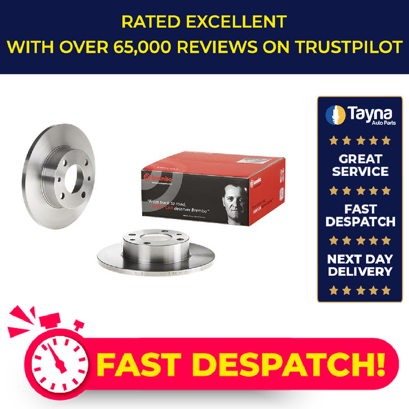 2x Brake Discs Pair Solid fits FIAT 850 SPIDER 100 Front 8 9 65 to 72 227mm Set