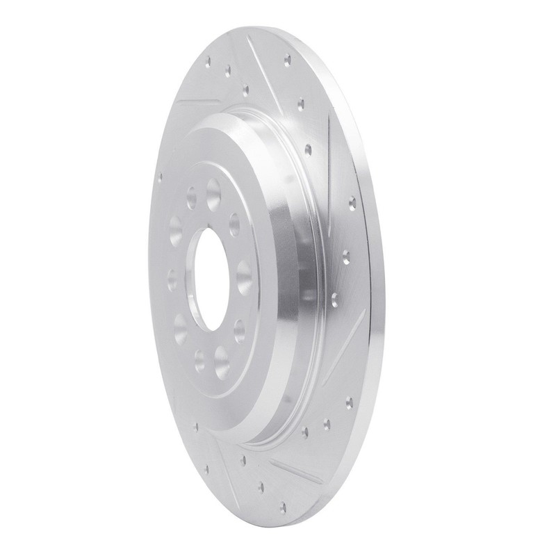 Dynamic Friction 631-54088R DFC Brake Rotor – Drilled and Slotted – Silver