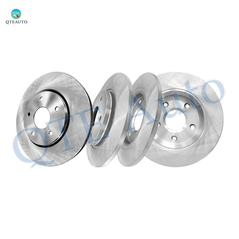 Set 4 Front 292mm-Rear 305mm Brake Disc Rotors For 2008-2016 Dodge Grand Caravan