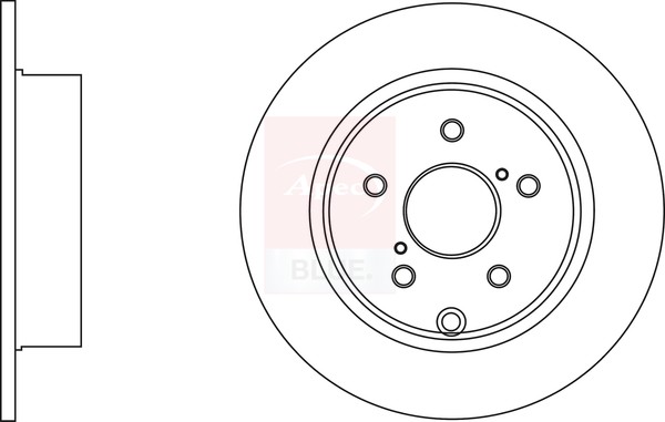 2x Brake Discs Pair Solid fits TOYOTA VERSO ZGR20 1.6 Rear 09 to 18 1ZR-FAE Set gallery