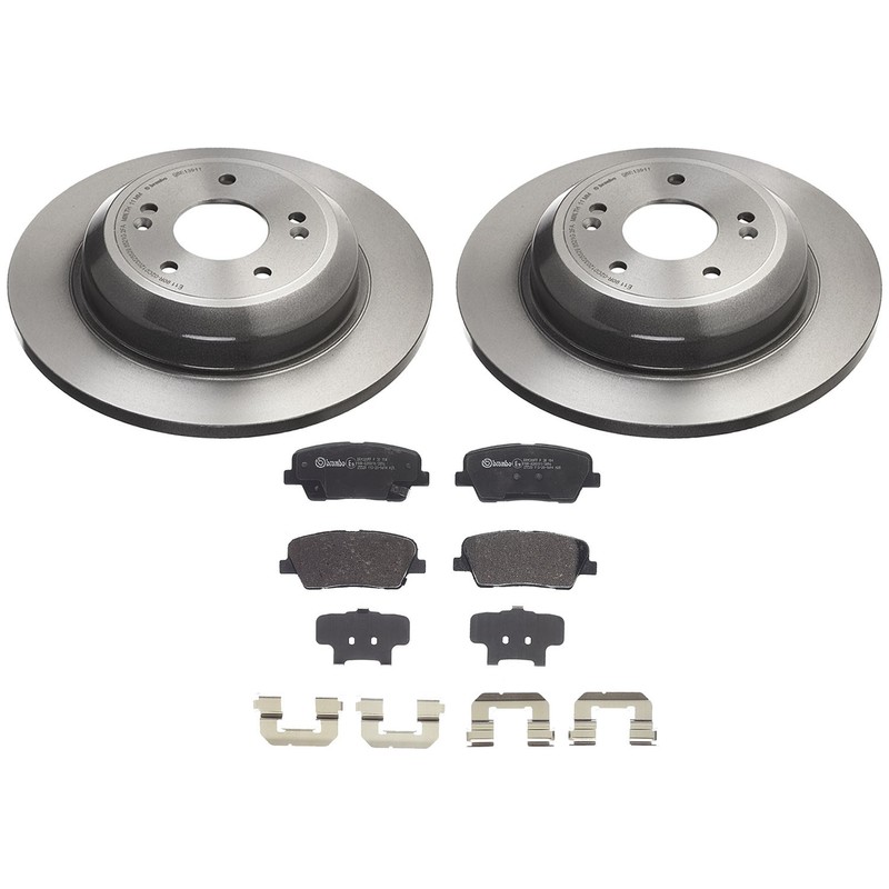 Brembo Rear Brake Kit 314mm Disc Rotors and Low-Met Pads For G70 Stinger 2.0L L4