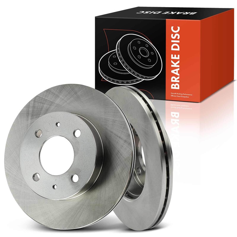 2Pcs Front Left & Right Disc Brake Rotors for Hyundai Accent 2000-2002 12151008