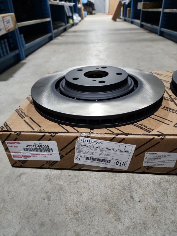 2011-2019 Toyota Sienna Highlander Genuine Front Brake Rotors 435120E030 gallery