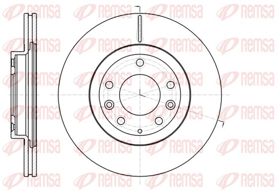 REMSA 61215.10 Brake Disc for Mazda, Mitsubishi