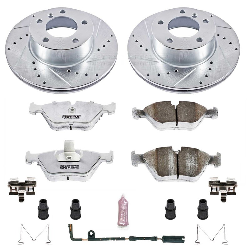 K628-26 Powerstop Brake Disc and Pad Kits 2-Wheel Set Front for 525 528 BMW 525i gallery