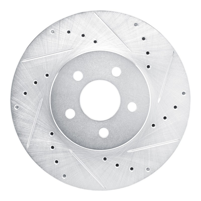 For Chrysler LeBaron 89-95 Brake Rotor DFC Premium Drilled & Slotted Front