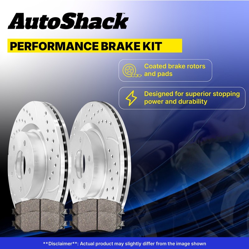Front Drilled Disc Rotors Ceramic Brake Pads for Toyota Tacoma 4.0L gallery