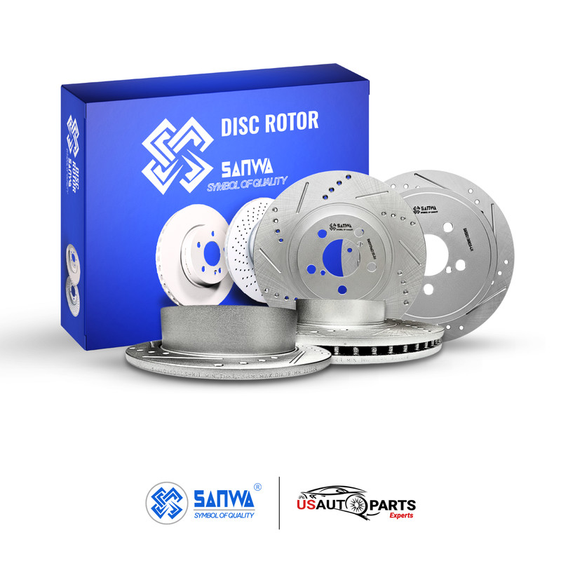 FRONT & REAR BRAKE ROTOR SET GEOMET COATED DS FOR FORESTER IMPREZA WRX 2008-2015