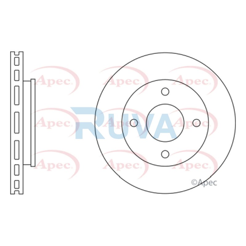 Fits Colt Forfour 1.0 1.3 1.5 CDi D Ruva Front Brake Disc M4605A068
