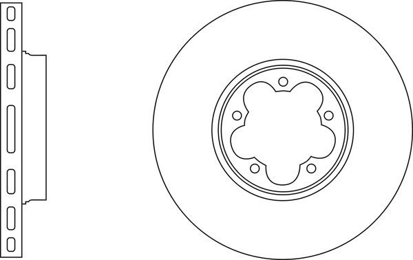 2x Apec Blue Front Brake Discs 308mm Fits Ford Transit 1812200