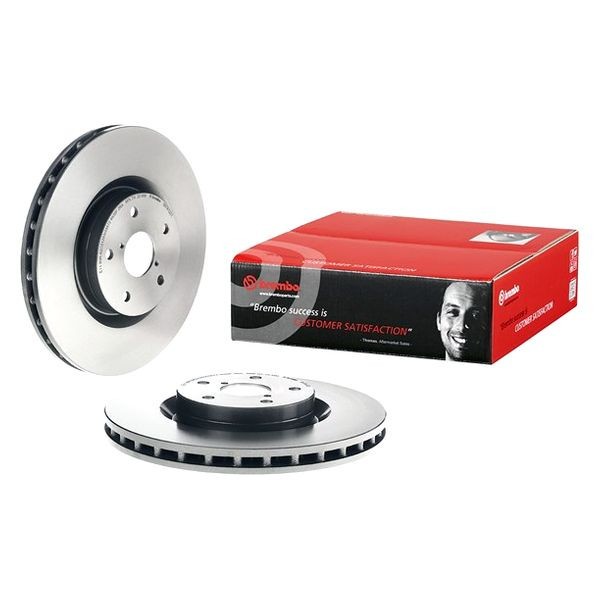 For Subaru WRX 12-21 Brembo UV Coated Series Plain Vented Front Brake Rotor