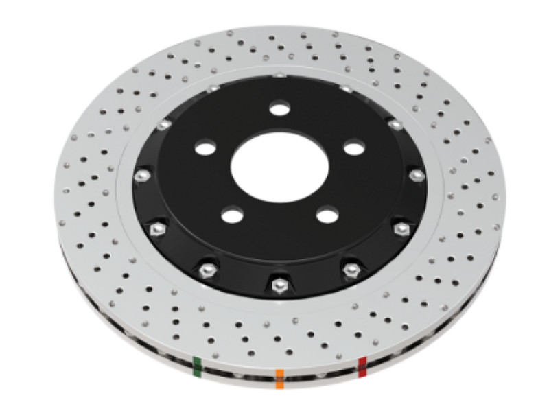 DBA 53927SLVXD for 2022+ Volkswagen Golf R Mk8 5000 Series Cross Drilled & Dimpl