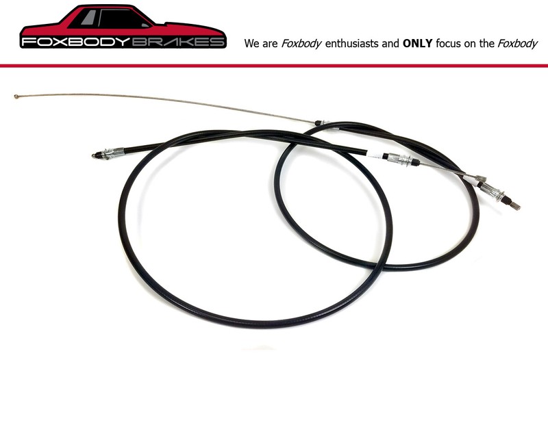 Fox Mustang 1993 Park brake cables for Cobra and GT rear brake kits