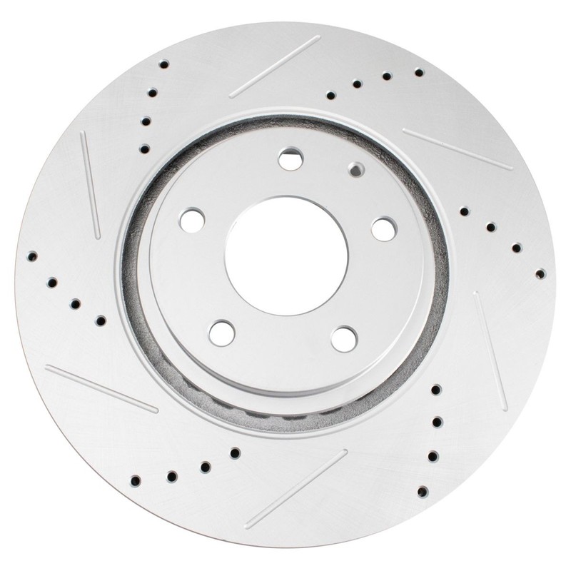 Performance Front Drilled Slotted Coated Brake Rotor Set for Mazda 6 CX5 CX9 gallery