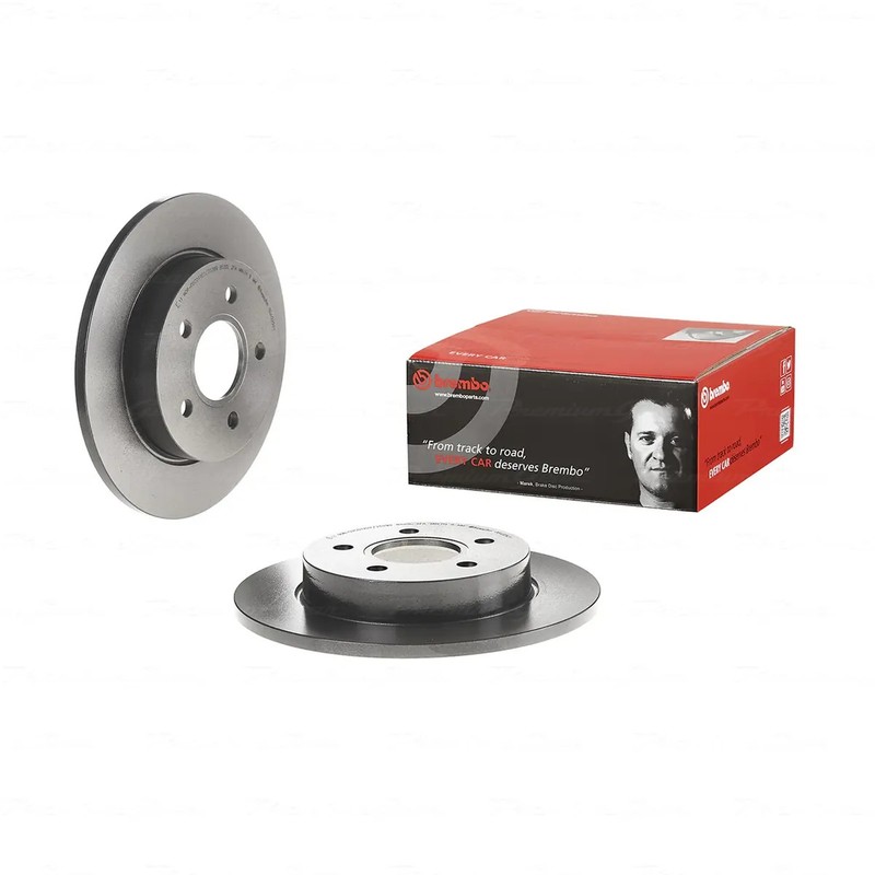 Front+Rear Brembo UV Coated Disc Rotors+KDH Brake Pads for Ford Focus LS 05-11 gallery
