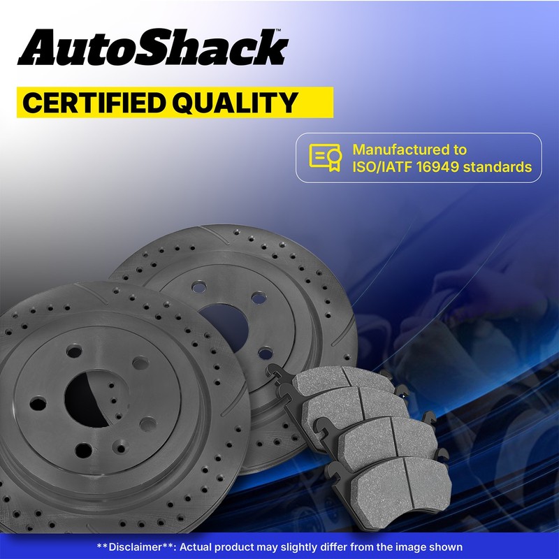 Front Rear Drilled Slotted Brake Rotors Ceramic Pads for Chrysler, 200 2015-2017 gallery