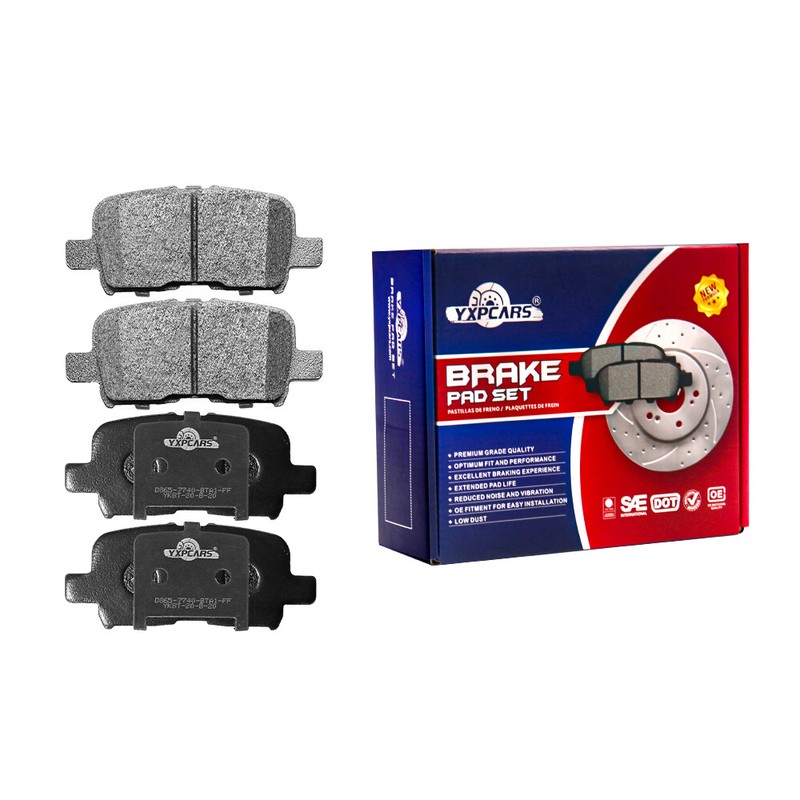 Front Rear Drilled Disc Brake Rotors & Ceramic Pads For 2003 - 2008 Honda Pilot gallery