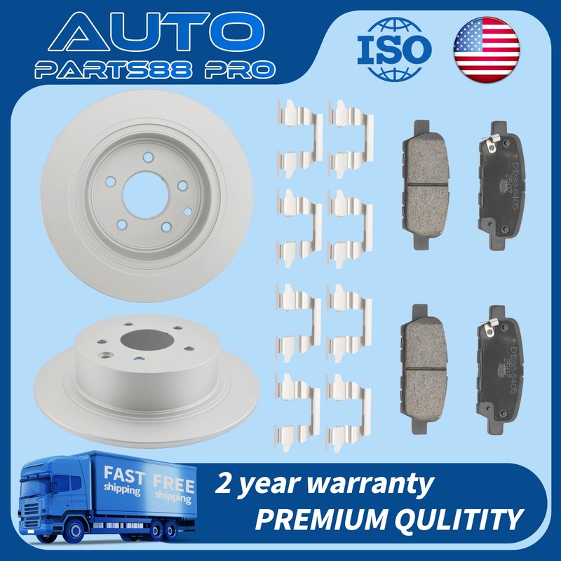 291mm REAR Disc Brake Rotors Brake Pads for Nissan Altima Maxima Sentra Juke