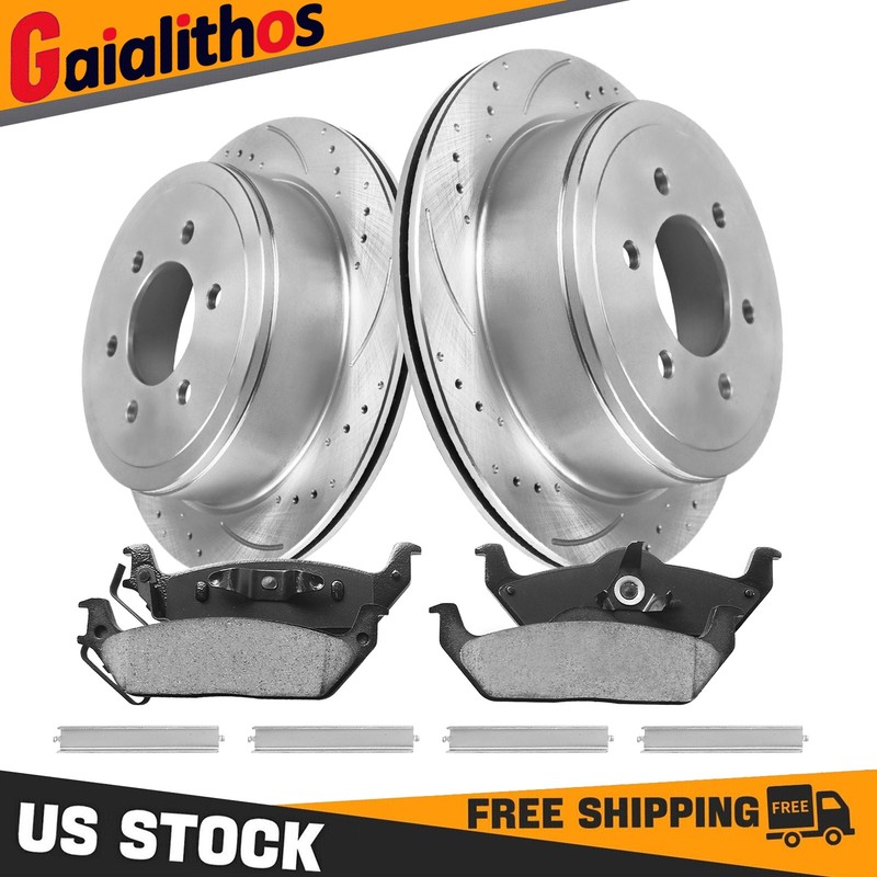Rear Brake Rotors Pads for 2004-2011 Ford F-150 2006-2008 Lincoln Mark LT 5.4L