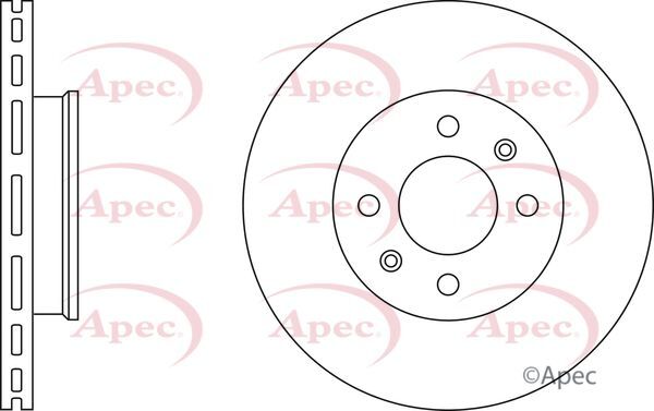 Brake Discs Pair Front FOR GETZ 1.1 1.3 1.4 1.5 1.6 02->10 CHOICE1/2 Apec gallery