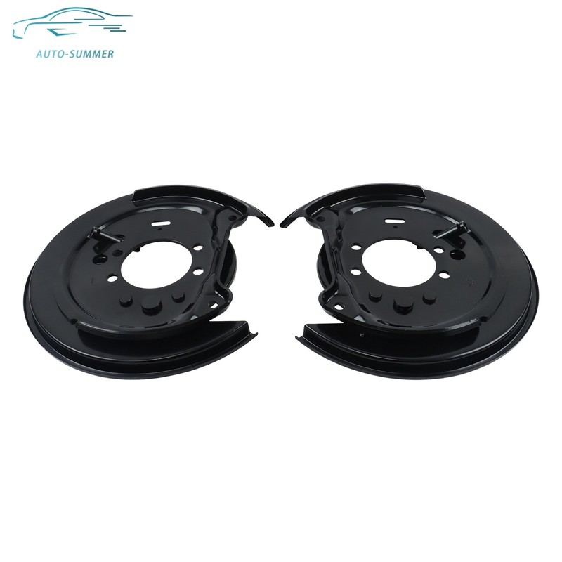 Rear LH+RH Brake Dust Shield Set 26704AE040 26704AE050 For Subaru Outback 00-09 gallery