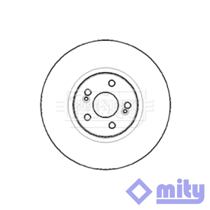 Fits Renault Espace 2002- Vel Satis 2002- 1x Brake Disc Front Mity 8200570191