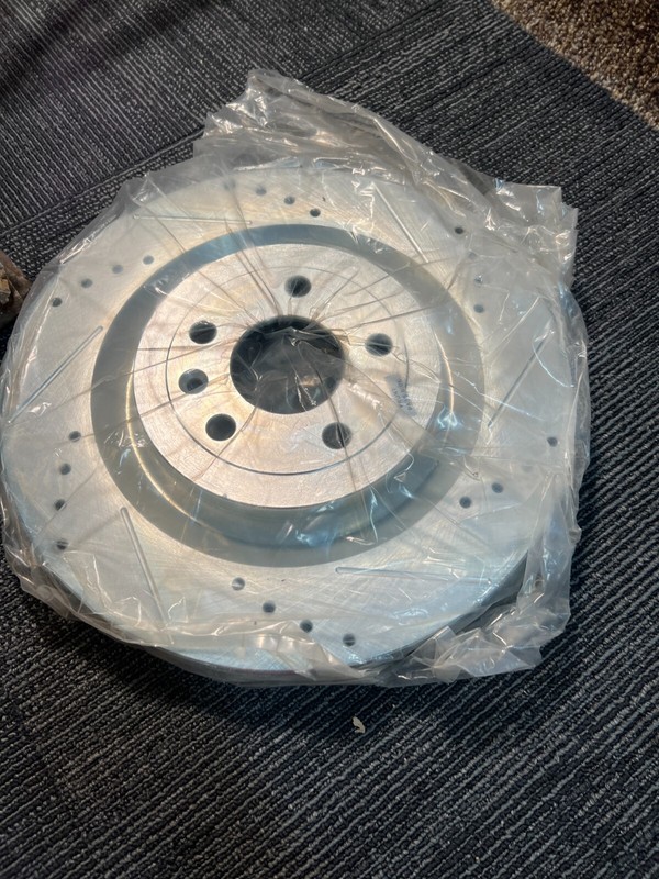 Power Stop Front Drilled Slotted Vented Solid Hat Rotor Replaces Ford GG1Z1125A gallery