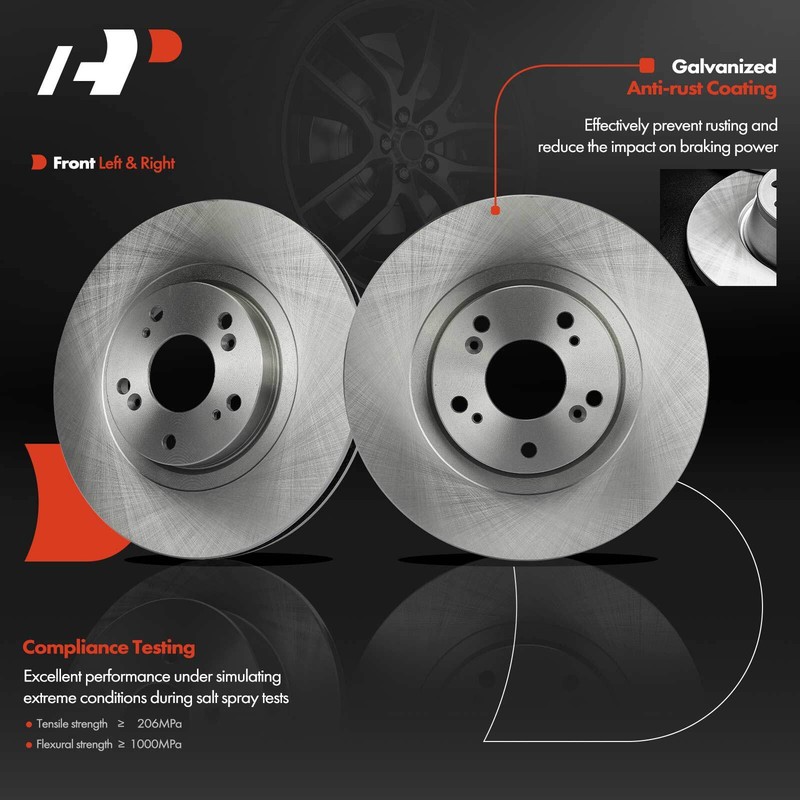 Front Disc Brake Rotor for Honda Civic 2006-2015 CR-V Acura CSX RSX ILX L4 2.4L gallery