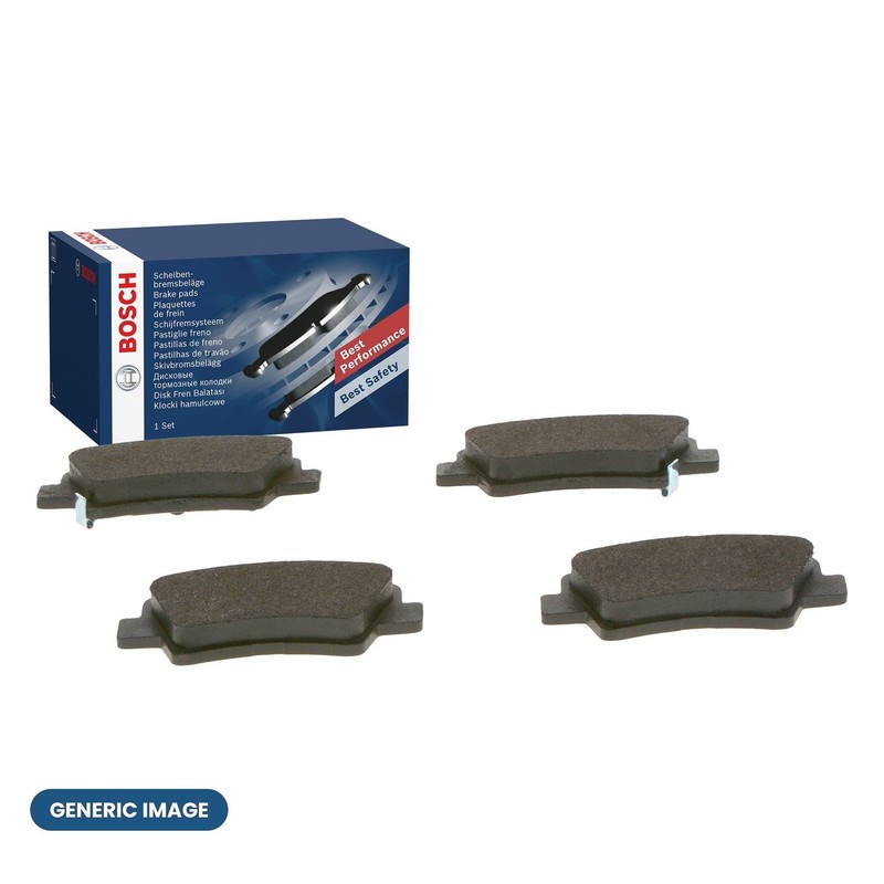 BOSCH Rear Brake Disc + Disc Brake Pads Service Kit Fits BMW 1 Series 2 Series gallery