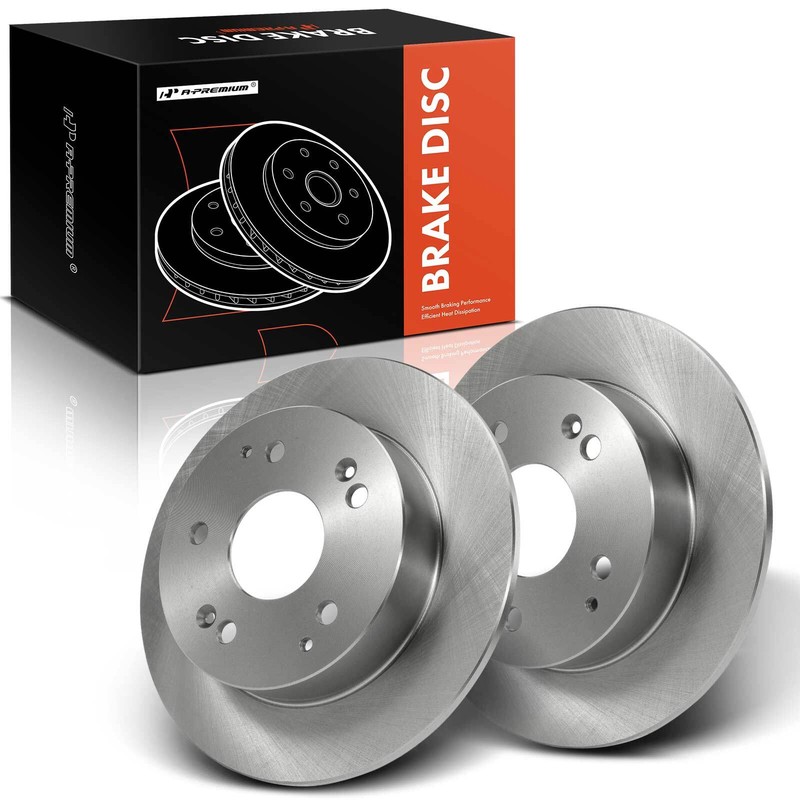 A-Premium 2x New Rear Disc Brake Rotors for Honda Accord Civic Acura Integra RSX