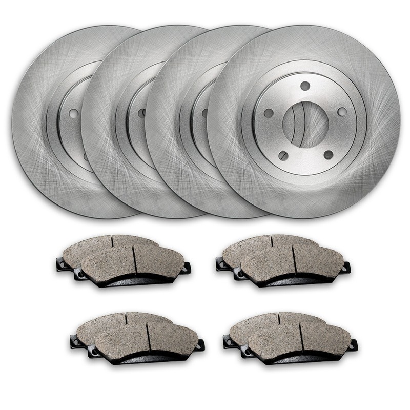 Front & Rear Brake Rotors + Ceramic Pads for Chevy Blazer S10 GMC Jimmy