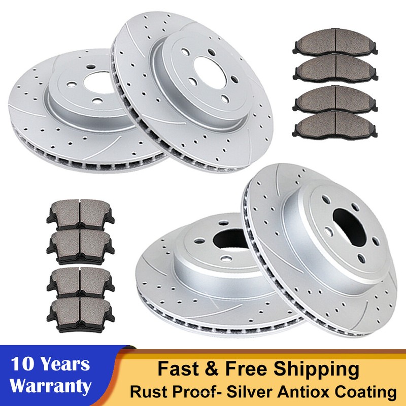 Fit Dodge Charger Magnum Chrysler 300 Front Rear Brake Discs Rotors Pads Brakes