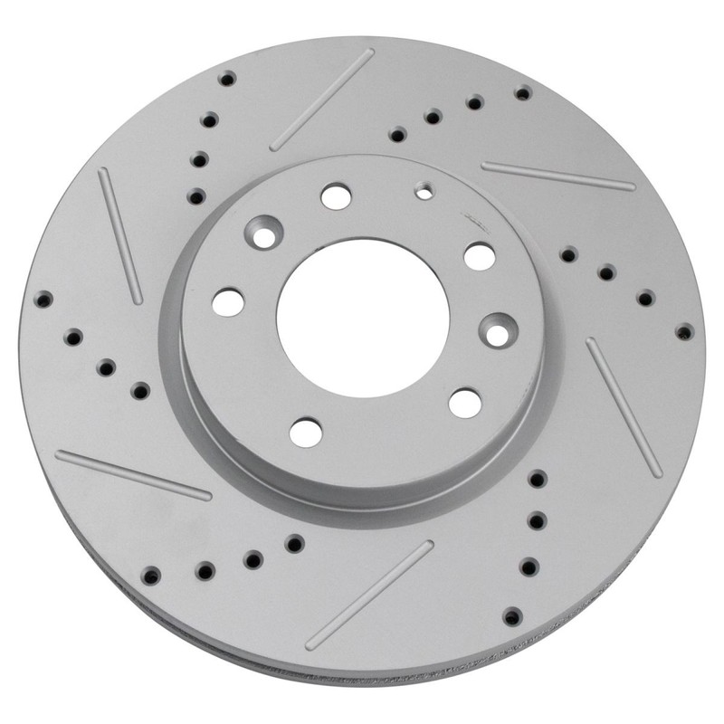 TRQ Front Ceramic Brake Pad & Performance Rotor Set of 2 Kit for Mazda CX-7 CX7 gallery