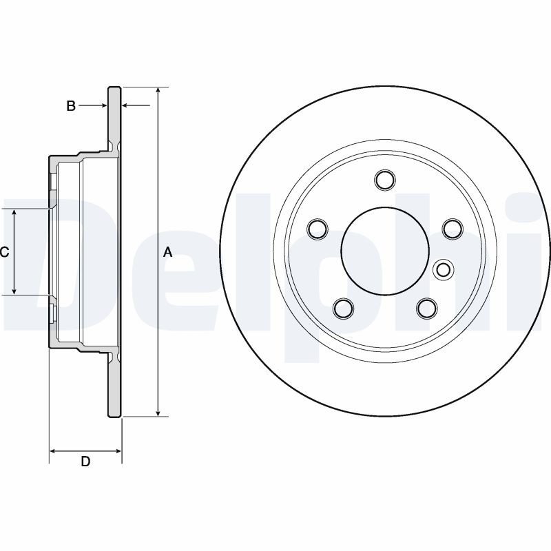 Delphi BG2624 Brake Disc for BMW