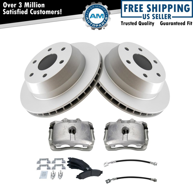 Brake Pad & Rotor Kit Semi-Metallic Fits Cadillac GMC