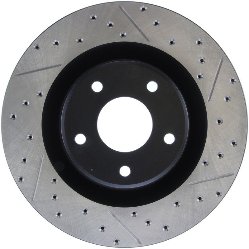 StopTech 127.62085L Sport Cross-Drilled And Slotted Disc Brake Rotor