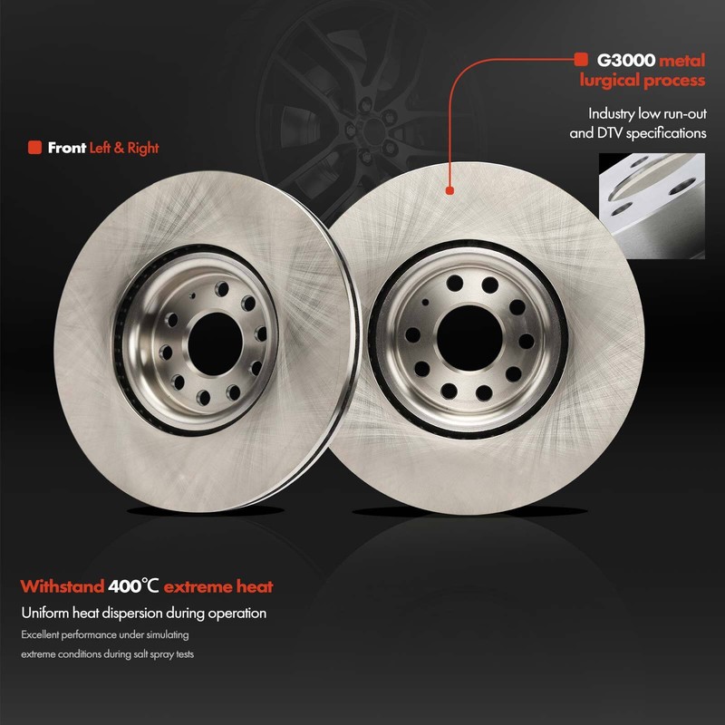 6x Disc Brake Rotors & Brake Pads for Volkswagen Atlas 2018 2019 2020-2022 Front gallery