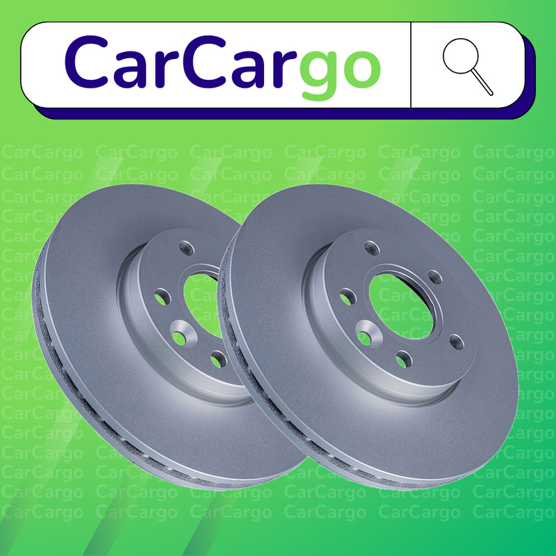 Premium Vented Front Brake Discs Pair Volvo V40 T5 AWD 2012-2019 278 mm