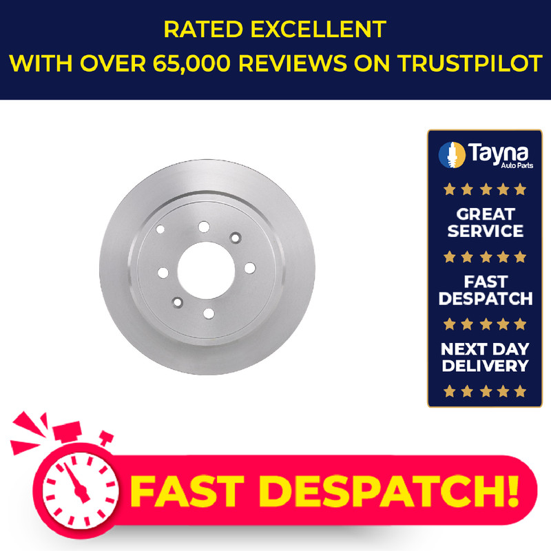 2x Brake Discs Pair Solid fits PEUGEOT 406 8B, 8C 2.2 Rear 00 to 04 290.5mm Set