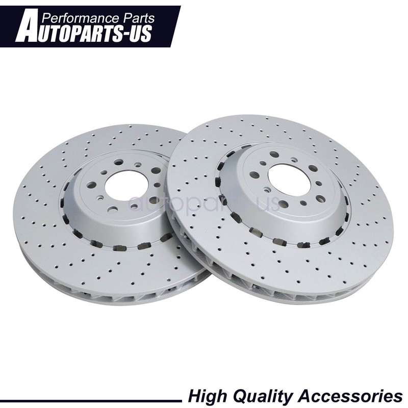 2X Front Brake Rotors 34112284101,34112284102 For BMW F10 F12 F13 M5 M6