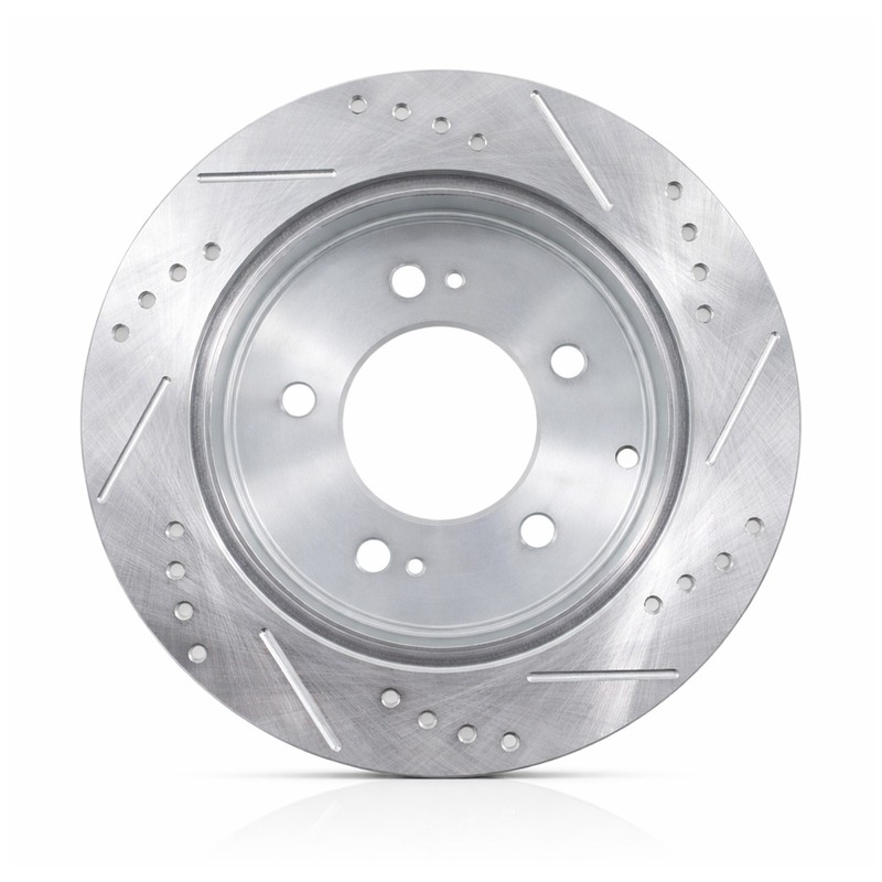 10.31'' 262mm Rear Drilled & Slotted Brake Rotors for Kia Forte Forte5 Koup Soul gallery