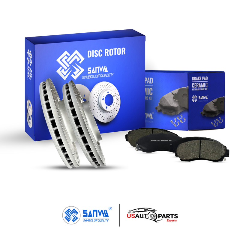 FRONT BRAKE ROTOR VENTED GEOMET D & S & CERAMIC PAD KIT 320mm FOR ODYSSEY 11-14