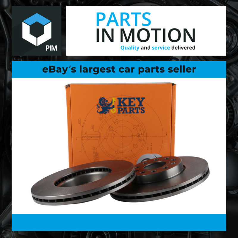 2x Brake Discs Pair Vented fits VW CADDY Front 2004 on 288mm Set KeyParts New