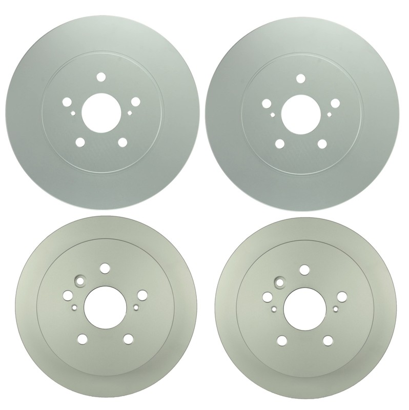 Bosch QuietCast Front 319mm Rear 288mm Disc Brake Rotors Kit For Lexus Toyota V6