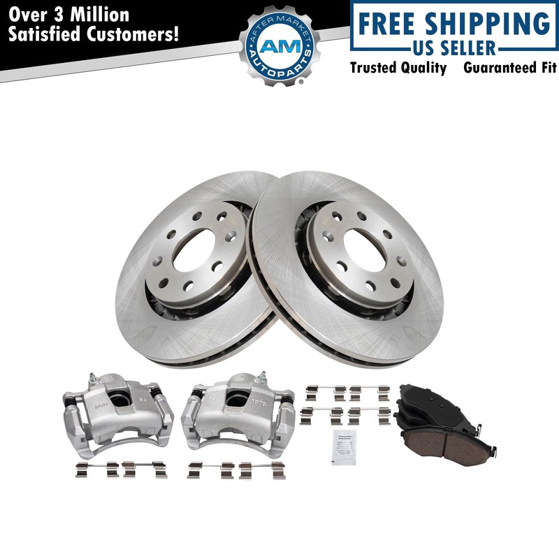 Brake Pad & Rotor Kit Ceramic Fits Chevrolet Pontiac