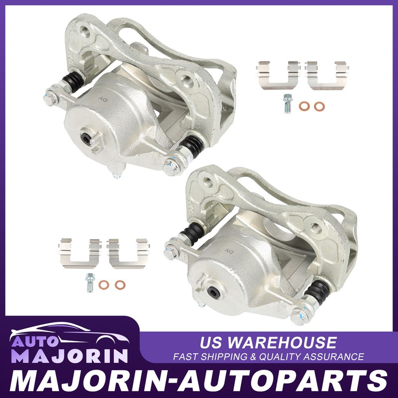 Front Set of 2 For 2005-2009 Hyundai Tucson w/Bracket Left Right Brake Calipers gallery
