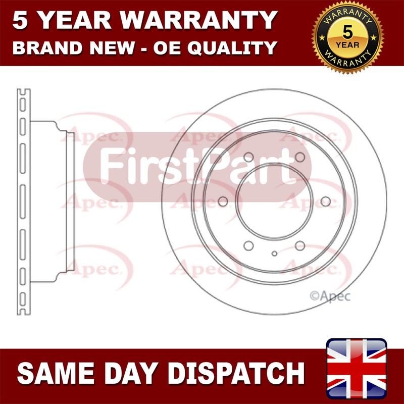 Fits Vauxhall Frontera Isuzu Trooper FirstPart Rear Brake Disc 8970460811