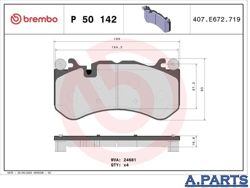 Brembo brake set complete with WK drilled 380 mm front Mercedes CLS C219 SL R230 gallery