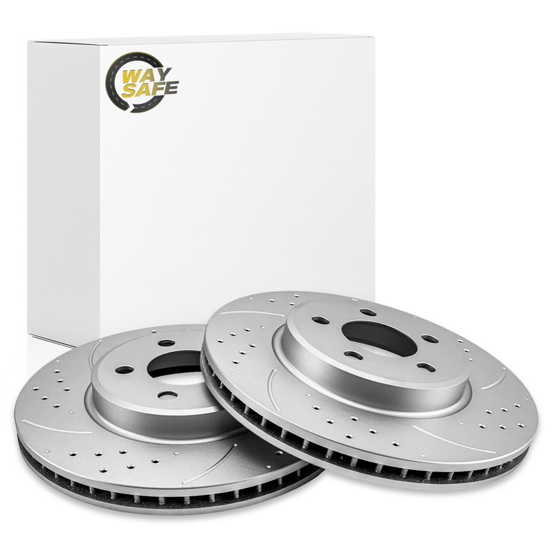 2x Front Drilled Brake Disc Rotors for 2005-2021 Chrysler 300 2005 - 2008 Magnum gallery