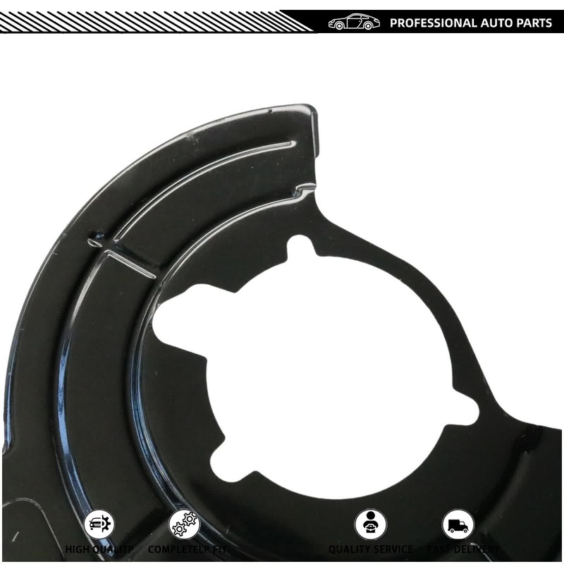 1 Pcs Left Side Front Brake Dust Shield Plate Black Fits for Wrangler 2007-2017 gallery